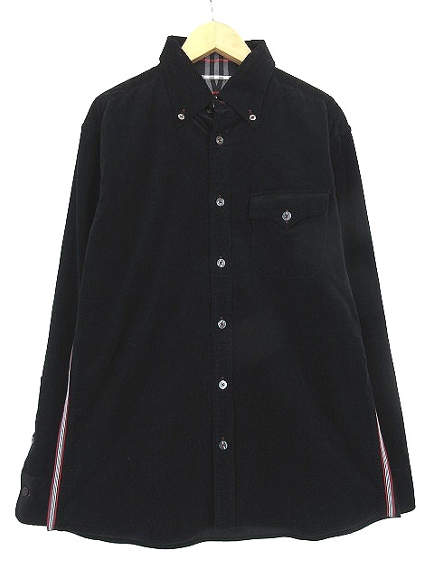 バーバリーブラックレーベル BURBERRY BLACK LABEL シャツ ボタン 