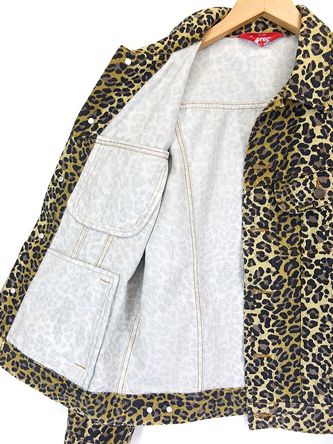 シュプリーム Supreme 15SS ジャケット Gジャン Leopard Denim Trucker 