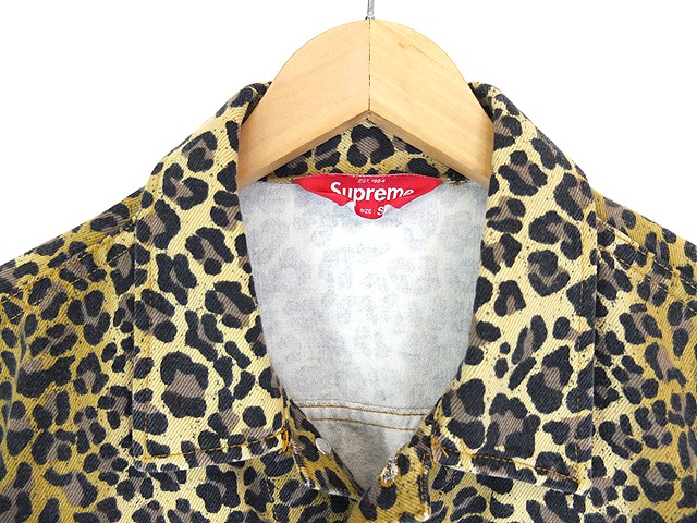 シュプリーム Supreme 15SS ジャケット Gジャン Leopard Denim Trucker 