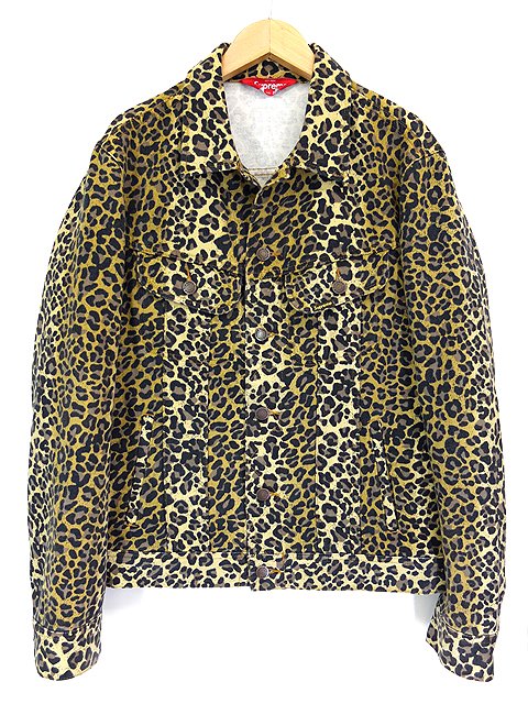シュプリーム Supreme 15SS ジャケット Gジャン Leopard Denim Trucker