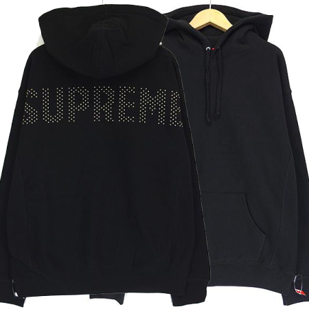 未使用品 シュプリーム Supreme 18SS Studded Hooded Sweatshirt  