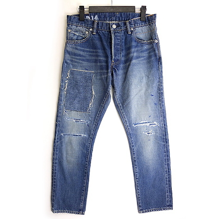 ビズビム VISVIM 18SS SOCIAL SCULPTURE 10 DAMAGED-14 デニムパンツ 