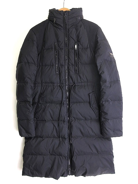 ディーゼル DIESEL ダウンコート 2WAY ロング XS 黒 ブラック 秋冬 