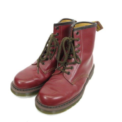 ダブルタップス Wtaps 10aw Boot Field Lthr Dr Martens ドクターマーチン 8ホール チェリー S Uk7 メンズ 001 ベクトルパーク