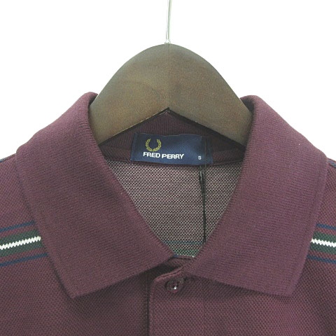 フレッドペリー Fred Perry ビームス Beams 別注 ポロシャツ ボーダー 長袖 ロングスリーブ 11 12 0078 060 39 16 ボルドー S 001 ベクトルパーク