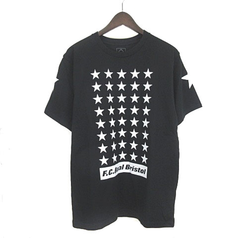 エフシーレアルブリストル F C Real Bristol Fcrb 19ss 美品 Tシャツ 半袖 星 スター Stars T Fcrb 1971 黒 ブラック 白 ホワイト M メンズ 001 ベクトルパーク