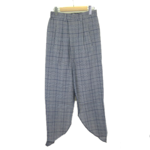 ネオンサイン Neon Sign 18ss Pencil Slacks Pglen Narrow Bl Gy ペンシルスラックス チェック ウール グレー系 44 メンズ 001 ベクトルパーク