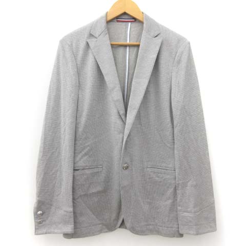 グリーンレーベルリラクシング ユナイテッドアローズ Green Label Relaxing テーラードジャケット シングル 2b センターベント 春夏 コットン 薄手 銀釦 無地 ライトグレー M Vgp0 メンズ 001 ベクトルパーク