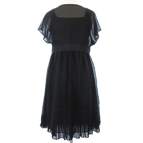 23区 オンワード樫山 キャミ ワンピース ドレス ひざ丈 ボレロ付き 結婚式 パーティ オケージョン 黒 ブラック 32 レディース 001 ベクトルパーク