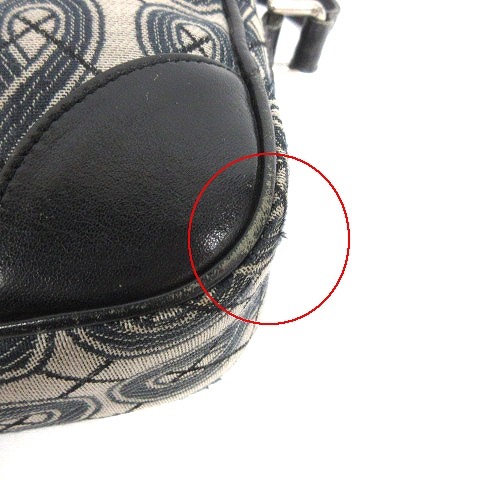 アナスイ Anna Sui ショルダーバッグ 総柄 キャンバス レザー ロゴ プレート グレー 鞄 Ibs86 レディース 001 ベクトルパーク