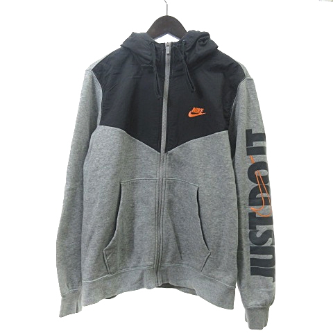 ナイキ Nike フリース パーカー フルジップ フーディ スウェット 063 Nike As M Nsw Hbr Hoodie Fz Flc Dk Grey Heath グレー M レディース 001 ベクトルパーク