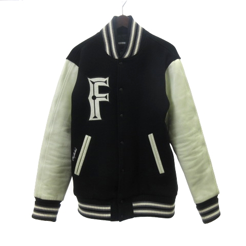 ネイバーフッド Neighborhood スタジャン ブルゾン ウール レザー 切替 刺繍 Spnh Jk 01 黒 ブラック メンズ 001 ベクトルパーク