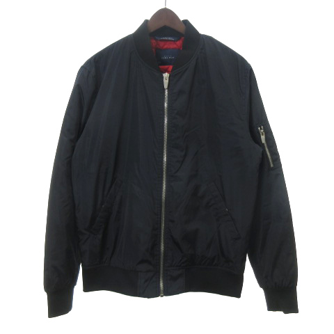ザラマン Zara Man Ma 1 ブルゾン フライト ジャケット L 紺 ネイビー Ibo5 メンズ 001 ベクトルパーク