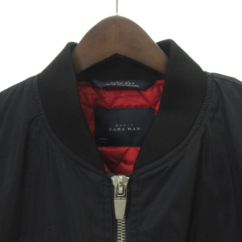 ザラマン Zara Man Ma 1 ブルゾン フライト ジャケット L 紺 ネイビー Ibo5 メンズ 001 ベクトルパーク
