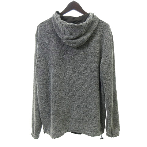 ザラマン Zara Man パーカー ジャケット リバーシブル フード ドローコード M グレー カーキ メンズ 001 ベクトルパーク