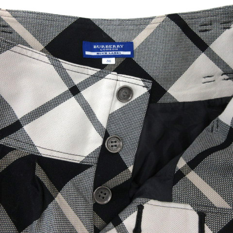 バーバリーブルーレーベル BURBERRY BLUE LABEL チェック柄 ショート