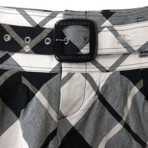 バーバリーブルーレーベル BURBERRY BLUE LABEL チェック柄 ショート