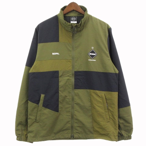 エフシーレアルブリストル F C Real Bristol Fcrb 美品 aw Patch Work Stand Collar Blouson ブルゾン ジャケット ジップアップ パッチワーク ナイロン Fcrb 14 カーキ 黒 ブラック M メンズ 001 ベクトルパーク