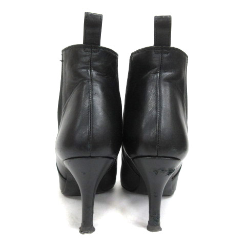 ダイアナ Diana ショートブーツ サイドゴアブーツ スムースレザー ヒール ポインテッドトゥ 22 5cm 黒 ブラック Sm レディース 001 ベクトルパーク