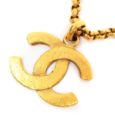 シャネル CHANEL ネックレス デカココ ココマーク チェーン ゴールド 