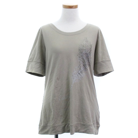 セリーヌ CELINE Tシャツ カットソー 半袖 プリント ストーン 装飾