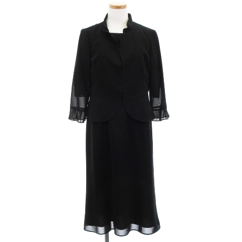 東京ソワール Tokyo Soir セットアップ ブラックフォーマル ジャケット ワンピース ロング ブラック 9ar 冠婚葬祭 Ecr13 レディース 001 ベクトルパーク