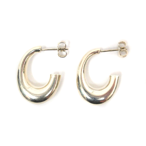 ティファニー TIFFANY&Co. ダイアゴナル フープ ピアス シルバー（国内  