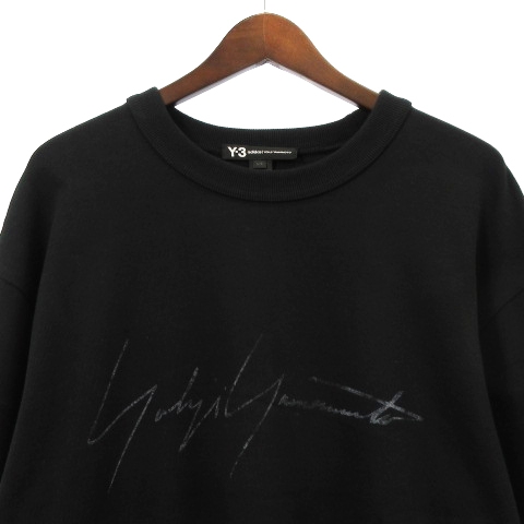 ワイスリー Y-3 ヨウジヤマモト 美品 20SS DISTRESSED SIGNATURE CREW 