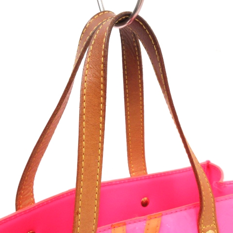 【保存袋付き】LOUIS VUITTON ピンク ヴェルニ トートバッグ ルイヴィトン LOUIS VUITTON Robert Wilson ヴェルニ フルオ