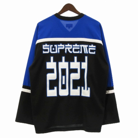 シュプリーム SUPREME 美品 21AW demon hockey jersey デーモン 