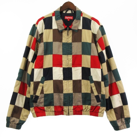 シュプリーム SUPREME 良品 19SS Patchwork Harrington Jacket パッチ 