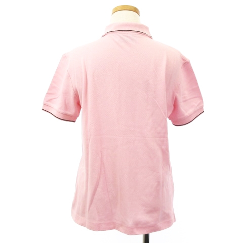 プラダ PRADA 美品 21SS ポロシャツ 半袖 鹿の子 ラバーロゴ