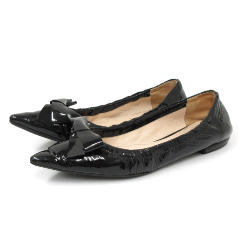 プラダ PRADA バレエ シューズ パンプス フラット ポインテッドトゥ 