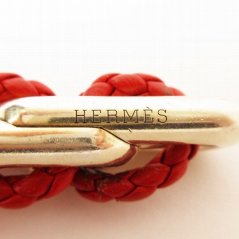 レア品　HERMESエルメス　シェーヌダンクル　レザー　赤　ベルト　ストラップ レア品HERMESエルメスシェーヌダンクルレザー赤ベルトストラップ