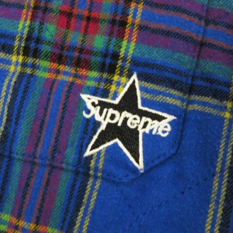 シュプリーム SUPREME 21AW Quilted Plaid Flannel Shirt キルテッド