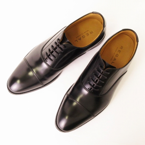 リーガル REGAL 良品 ビジネスシューズ オックスフォード ストレートチップ 内羽根 レザー 811R AL 黒 ブラック 23 D 靴 レディース