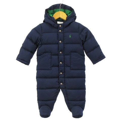 ラルフローレン RALPH LAUREN ダウン ロンパース ジャンプスーツ 中綿 