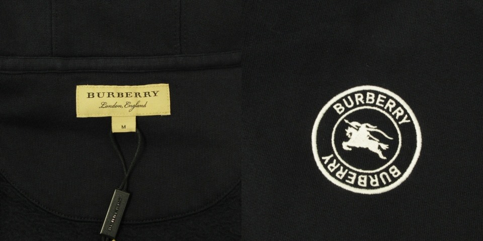 バーバリー BURBERRY タグ付き パーカー スウェット ジップアップ ロゴ 
