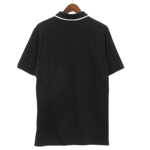 コーチ COACH ポロシャツ 半袖 鹿の子 ロゴ プルオーバー 89718 黒 ブラック M トップス メンズ