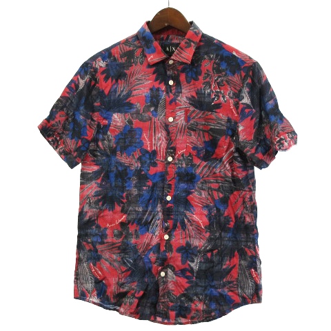 アルマーニエクスチェンジ A/X ARMANI EXCHANGE シャツ 半袖 花柄 総柄 