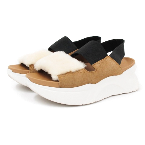 アグ UGG 良品 SILVERLAKE II シルバーレイク2 サンダル 厚底 スエード  