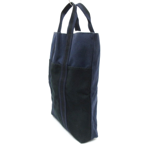 エルメス HERMES フールトゥ カバス トート バッグ ハンド キャンバス 
