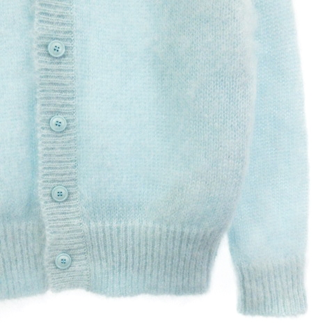 未使用品 ユニフォームエクスペリメント uniform experiment タグ付き 22AW MOHAIR KNIT CARDIGAN モヘア  ニット カーディガン UE-222043 ライトブルー LIGHT BLUE 1 トップス メンズ