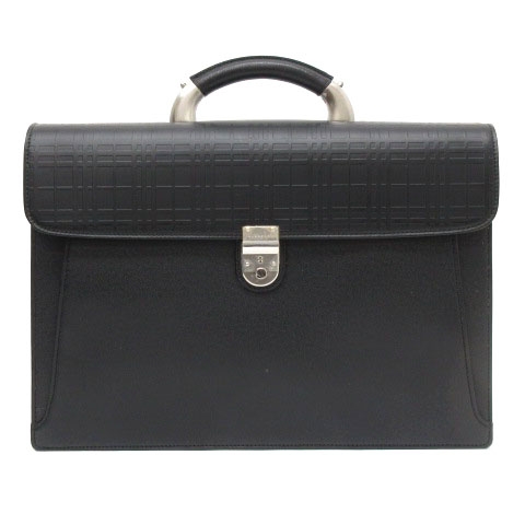 バーバリー BURBERRY 良品 ブリーフケース ビジネスバッグ レザー PVC 