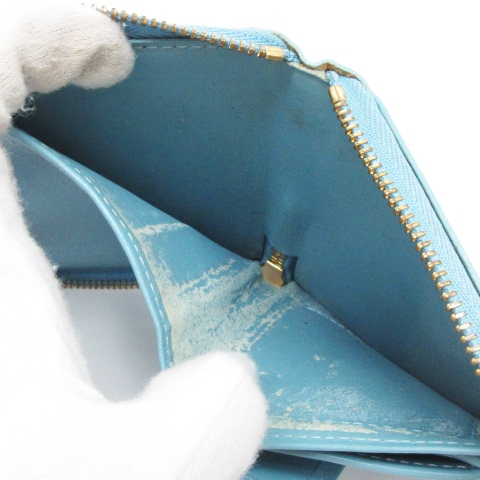 ルイヴィトン LOUIS VUITTON モノグラムヴェルニ ブルーム 二つ折り  