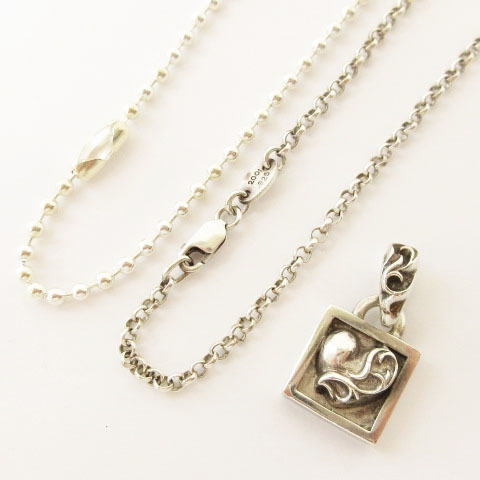 クロムハーツ CHROME HEARTS 3点セット FRAMED HEART ペンダントトップ  