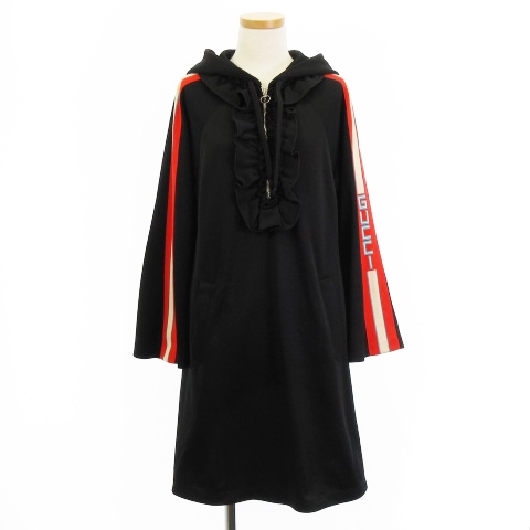 グッチ GUCCI 良品 18SS フード付き ジャージー ドレス ワンピース  