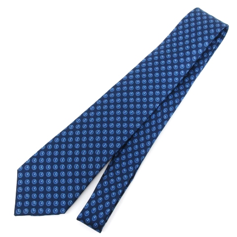 ブルガリ BVLGARI for JAL ネクタイ レギュラータイ 時計柄 シルク  