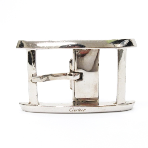 カルティエ Cartier タンク バックル のみ ベルト用 シルバーカラー