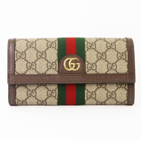 グッチ GUCCI 美品 オフィディア GGスプリーム コンチネンタル 